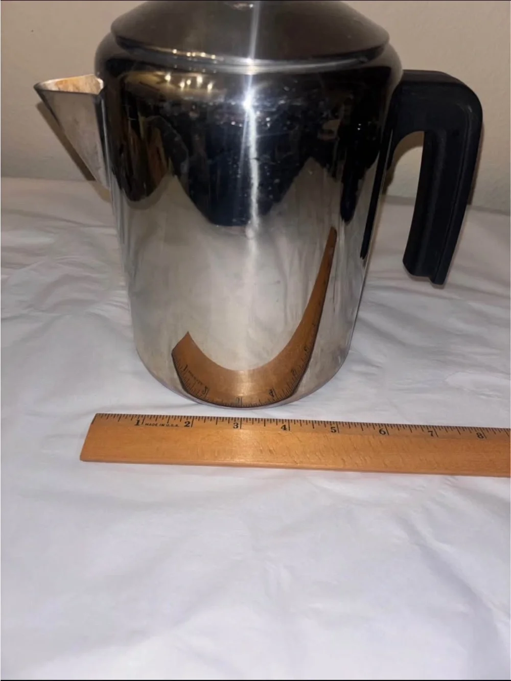 Vintage Stainless Steel Stovetop Coffee Percolator  Arcosteel
